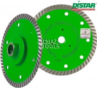 Алмазный диск с фланцем по граниту Distar Elite M14
